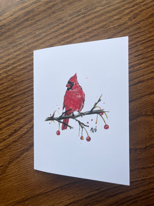 Winter Cardinal Greeting Cards