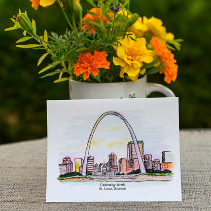 St. Louis Landmarks Greeting Cards Pack of Five