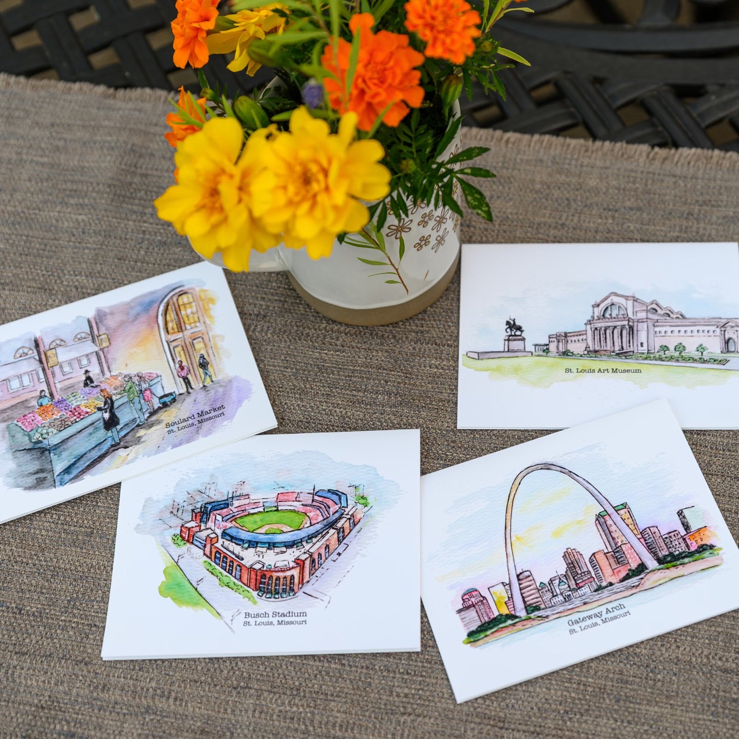 St. Louis Landmarks Greeting Cards Pack of Five