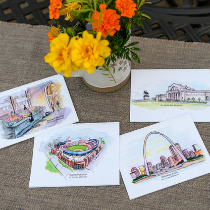 St. Louis Landmarks Greeting Cards Pack of Five