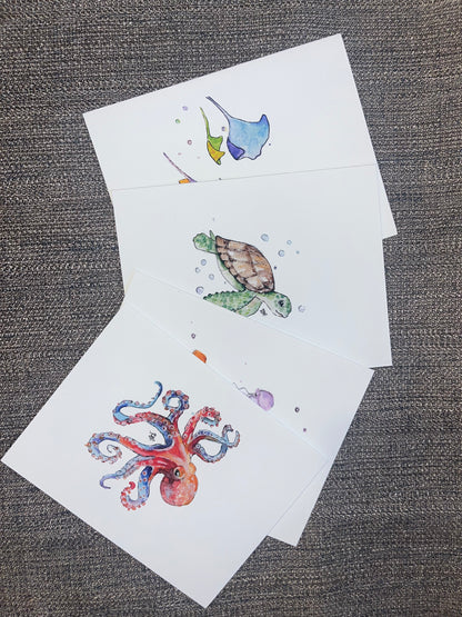 Sea Creatures Assorted Set of Four