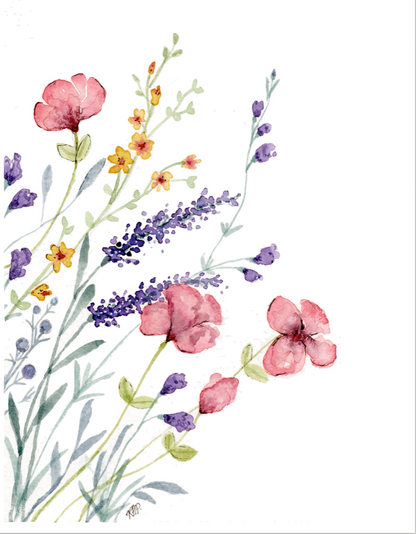 Wildflower Greeting Cards - Set of 4