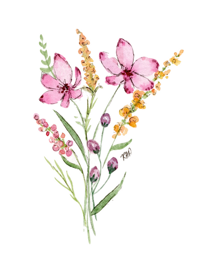 Wildflower Greeting Cards - Set of 4