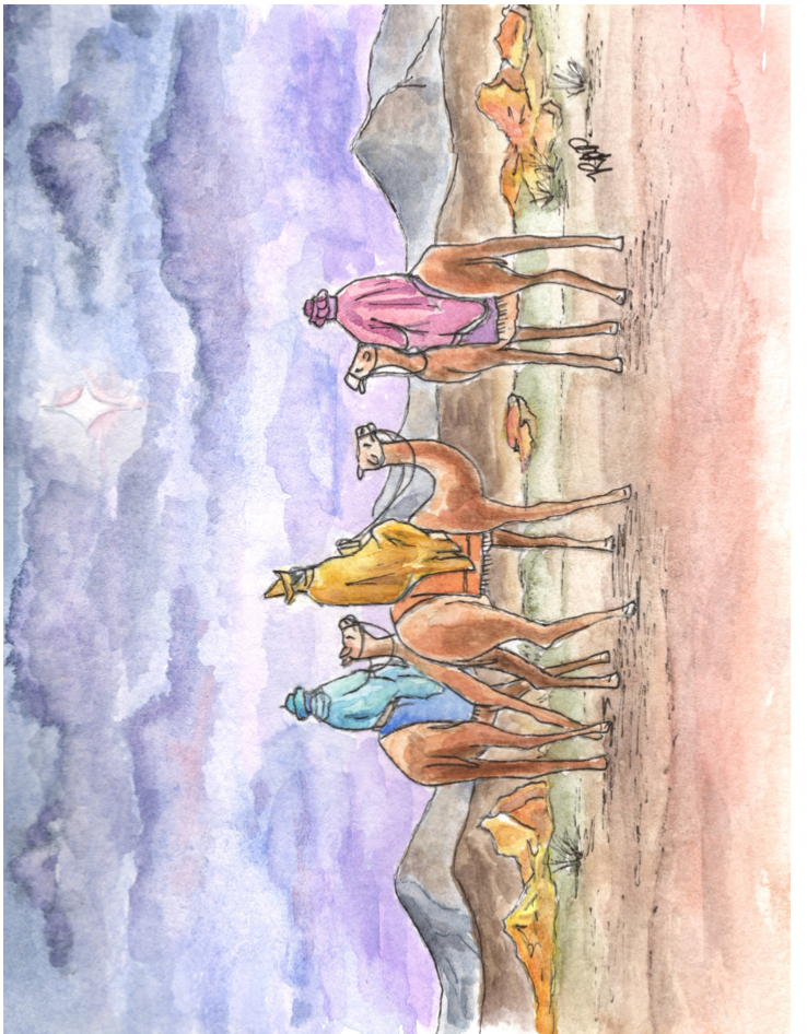 Christmas Cards - Set of 6 - Original Watercolor Artwork