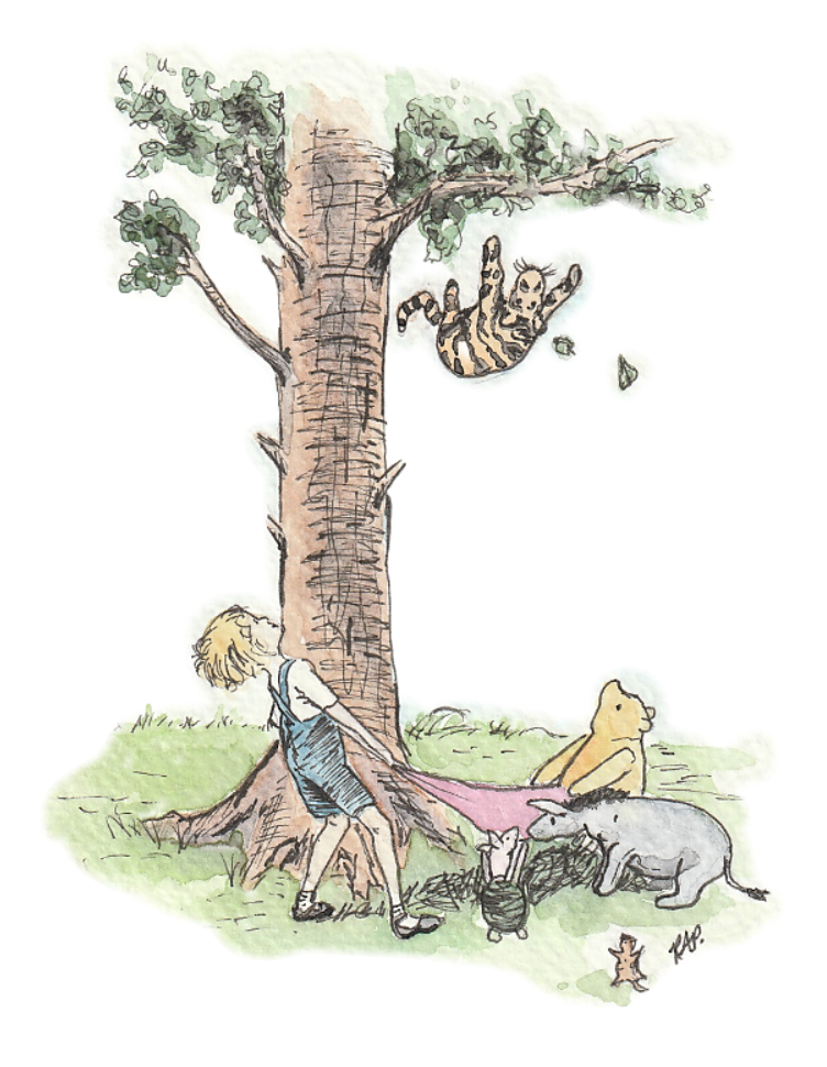 Winnie the Pooh Greeting Cards - Set of 4