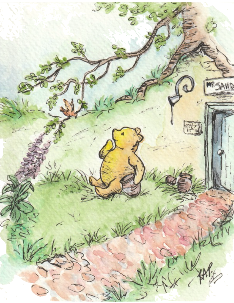 Winnie the Pooh Greeting Cards - Set of 4