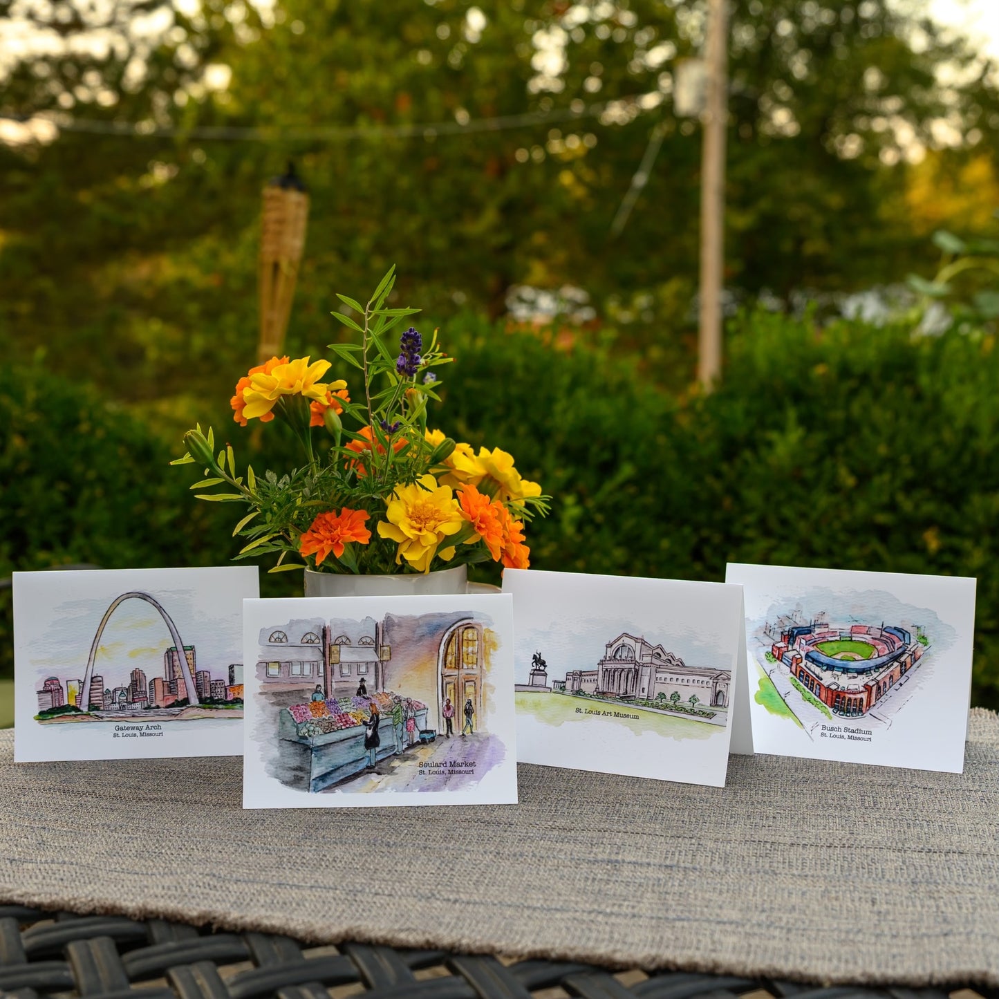 St. Louis Landmarks Greeting Cards Pack of Five